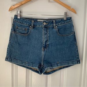 PacSun Denim High-Rise Mom Shorts